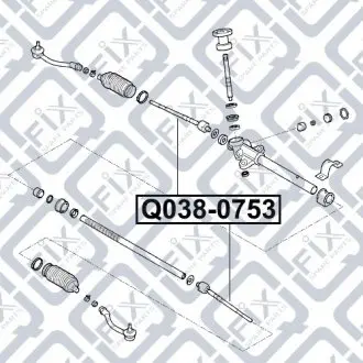 Тяга рулевая Q-fix Q038-0753