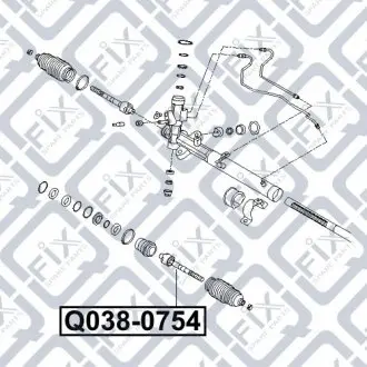Тяга рульова Q-fix Q038-0754