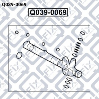 Ремкомплект рулевой рейки Q-fix Q039-0069
