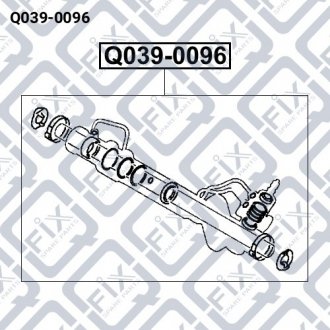 РЕМ К-Т РУЛЕВ РЕЙКИ Q-fix Q039-0096