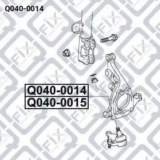 Кулак поворотний (правий) Q-fix Q040-0014