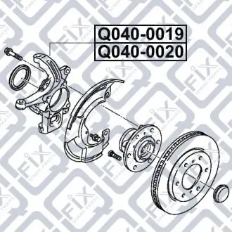 Кулак поворотний правий Q-fix Q040-0020