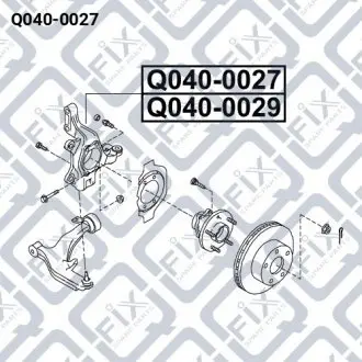 Кулак поворотний правий Q-fix Q040-0027