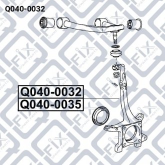 Кулак поворотний правий Q-fix Q040-0032