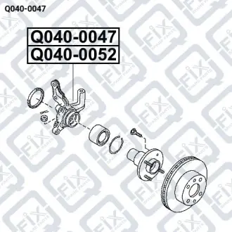 ПОВОРОТНЫЙ КУЛАК ПЕРЕДН R Q-fix Q040-0047