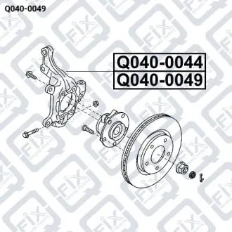 ПОВОРОТНЫЙ КУЛАК ПЕРЕДН L Q-fix Q040-0049