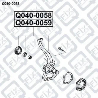 ПОВОРОТНЫЙ КУЛАК ПЕРЕДН R Q-fix Q040-0058