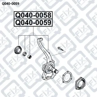 ПОВОРОТНЫЙ КУЛАК ПЕРЕДН L Q-fix Q040-0059
