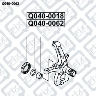 ПОВОРОТНЫЙ КУЛАК ПЕРЕДН L Q-fix Q040-0062