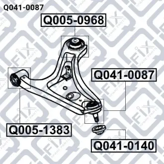 Опора шаровая Q-fix Q041-0087