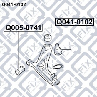Опора шаровая переднего нижнего рычага Q-fix Q041-0102
