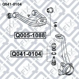 Опора шаровая верхн Q-fix Q041-0104