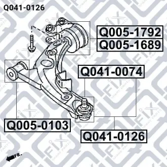 Опора кульова Q-fix Q041-0126
