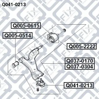Опора шаровая Q-fix Q041-0213