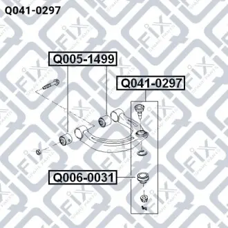 Опора шаровая переднего верхнего рычага Q-fix Q041-0297