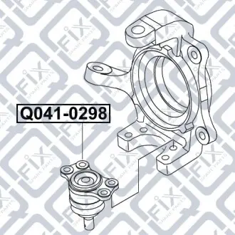 Опора кульова передня (нижня) Q-fix Q041-0298