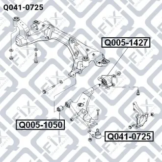 Опора шаровая Q-fix Q041-0725