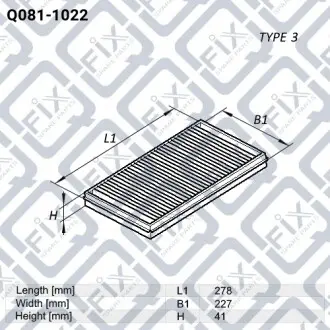 Фильтр возд.Sonata YF 10- Q-fix Q081-1022