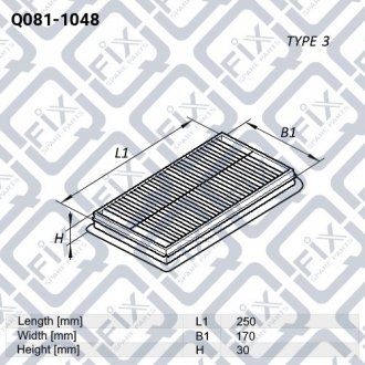 Фильтр воздушный Q-fix Q081-1048 (фото 1)