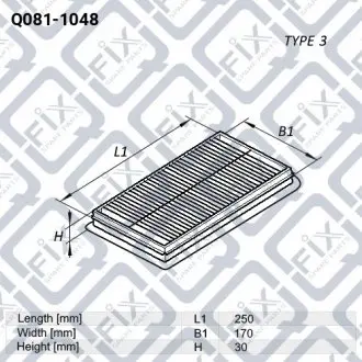 Фильтр воздушный Q-fix Q081-1048