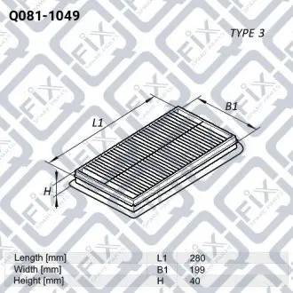 Фильтр воздушный Q-fix Q081-1049