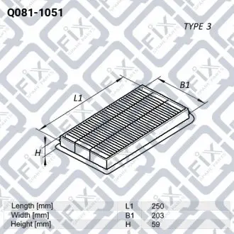Фильтр воздушный Q-fix Q081-1051