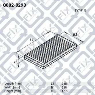 Фильтр салона Q-fix Q082-0293