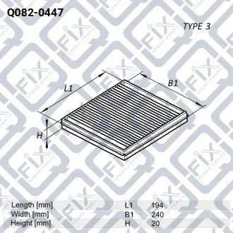 Фильтр салона Q-fix Q082-0447