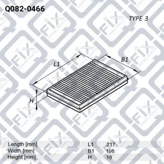 Фильтр салона Q-fix Q082-0466