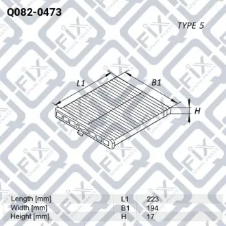 Фильтр салона Q-fix Q082-0473