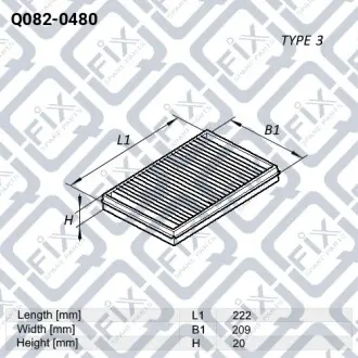 Фильтр салона Q-fix Q082-0480