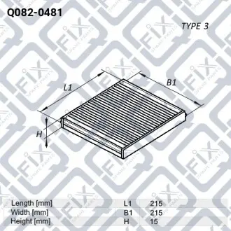 Фильтр салона Q-fix Q082-0481