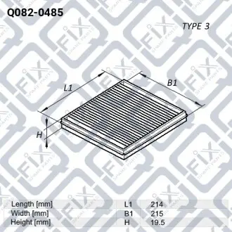 Фильтр салона Q-fix Q082-0485
