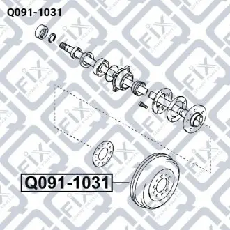 Барабан тормозной Q-fix Q091-1031