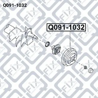 Барабан тормозной Q-fix Q091-1032