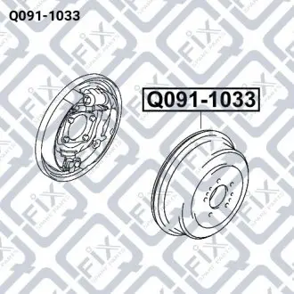Барабан гальмівний Q-fix Q091-1033