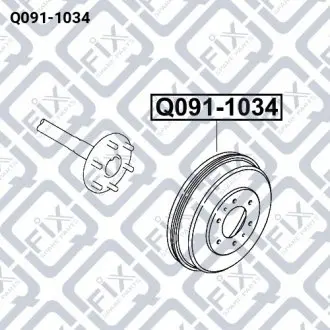 Барабан гальмівний Q-fix Q091-1034