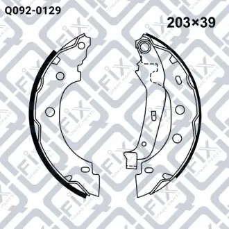 Колодки гальмівні барабанні Q-fix Q092-0129