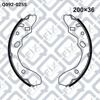 Колодки гальмівні барабанні Q-fix Q092-0255