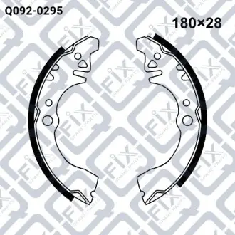 Колодки тормозные барабанные Q-fix Q092-0295