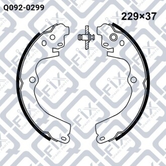 Колодки гальмівні барабанні Q-fix Q092-0299