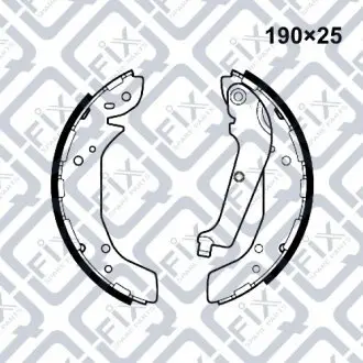 Колодки гальма стоянки Q-fix Q092-0326