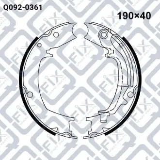 Колодки стояночного тормоза Q-fix Q092-0361