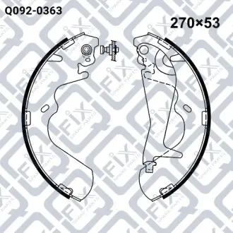 Колодки гальмівні барабанні Q-fix Q092-0363