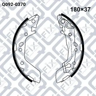 Колодки гальмівні барабанні Q-fix Q092-0370