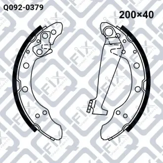 Колодки гальмівні барабанні Q-fix Q092-0379