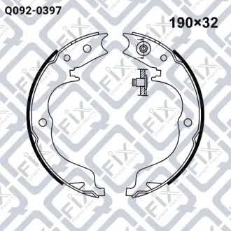 Колодки гальма стоянки Q-fix Q092-0397