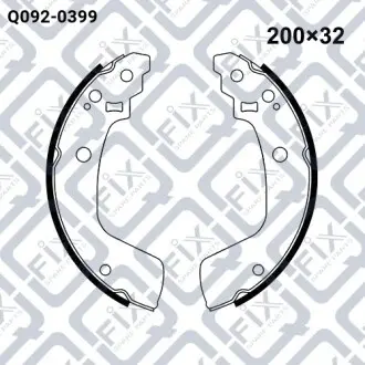 Колодки тормозные барабанные Q-fix Q092-0399