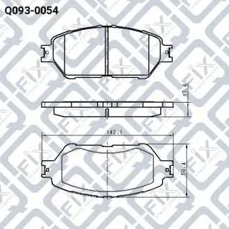 Колодки гальмівні Q-fix Q093-0054