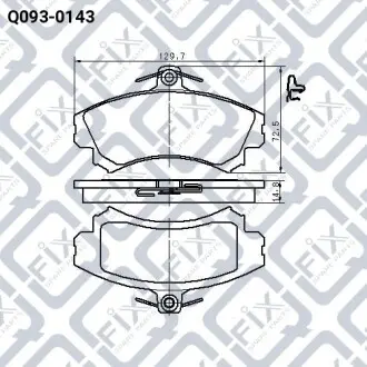 Колодки гальмівні Q-fix Q093-0143